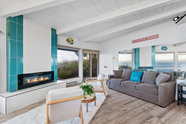 Fireplace, Interior, Living room, Water, Wood Texture Flooring