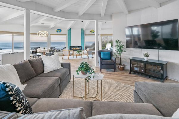 Fireplace, Interior, Living room, Water, Wood Texture Flooring