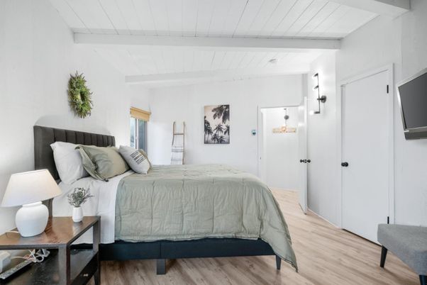Bedroom, Interior, Wood Texture Flooring