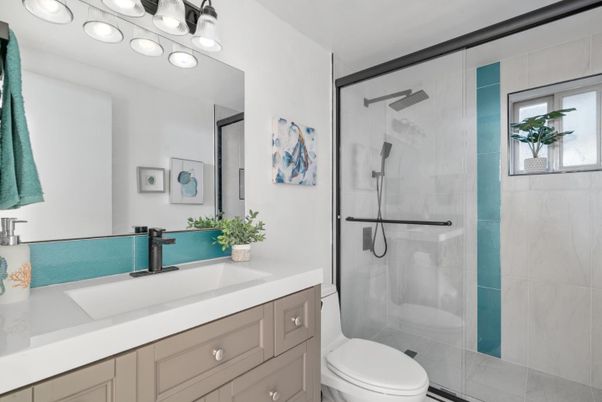 Bathroom, Glass Shower, Interior