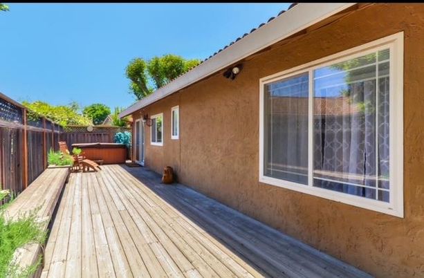 Exterior, Hot Tub, Wood Texture Flooring