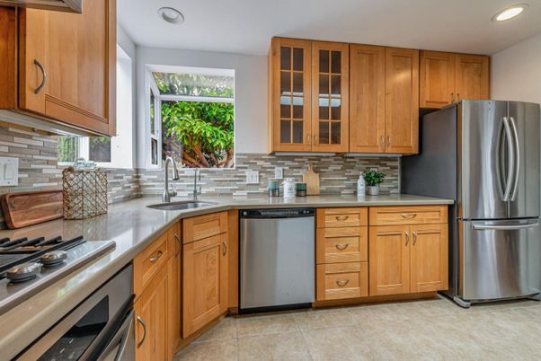 Interior, Kitchen, Recessed Lighting, Stainless Steel Appliances