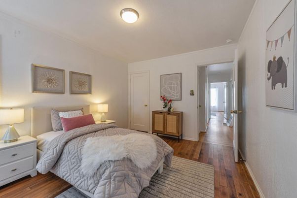 Bedroom, Interior, Wood Texture Flooring