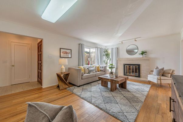 Fireplace, Interior, Living room, Wood Texture Flooring