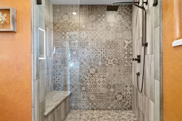 Bathroom, Glass Shower, Interior