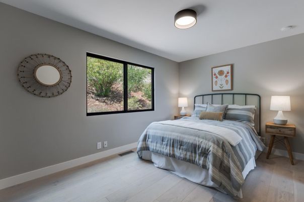 Bedroom, Interior, Wood Texture Flooring