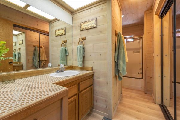 Bathroom, Interior, Wooden Ceilings, Wood Texture Flooring, Wooden Walls