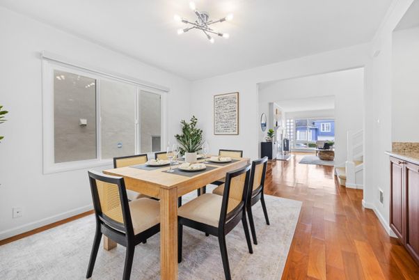Dining room, Interior, Wood Texture Flooring