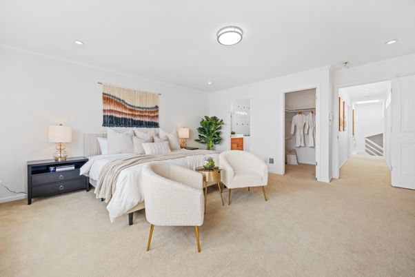 Bedroom, Interior, Recessed Lighting
