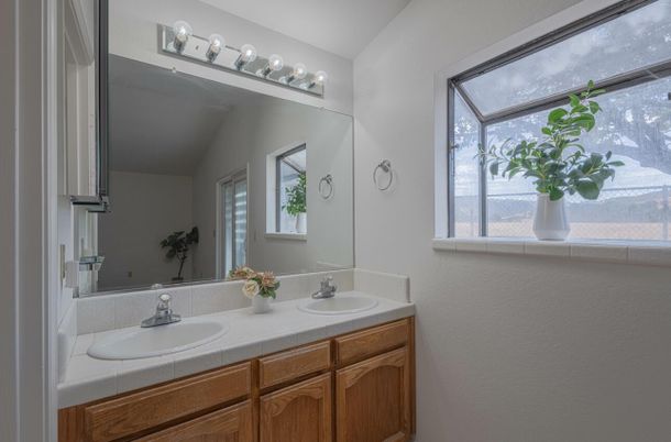Bathroom, Dual Sink Vanities, Interior, Tile Countertops