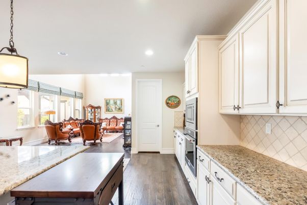 Dining room, Interior, Kitchen, Living room, Pendant Lights, Recessed Lighting, Wood Texture Flooring