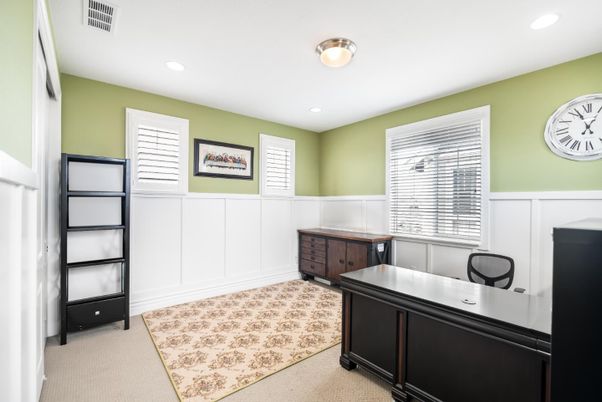 Home Office, Interior, Recessed Lighting