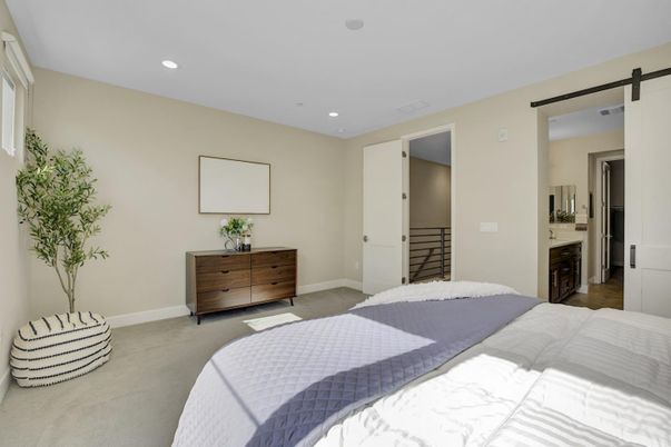 Bedroom, Interior, Recessed Lighting