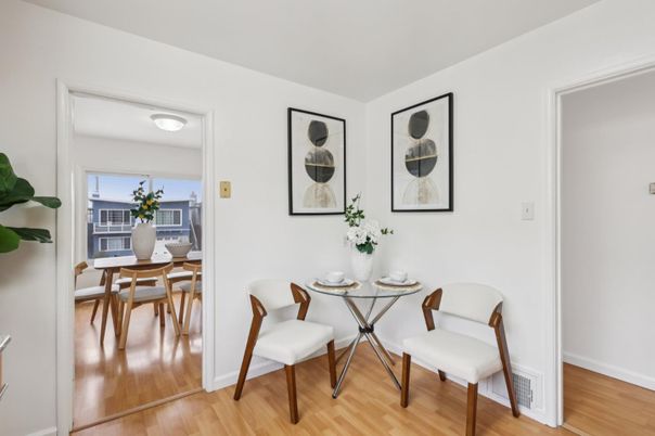 Dining room, Interior, Wood Texture Flooring