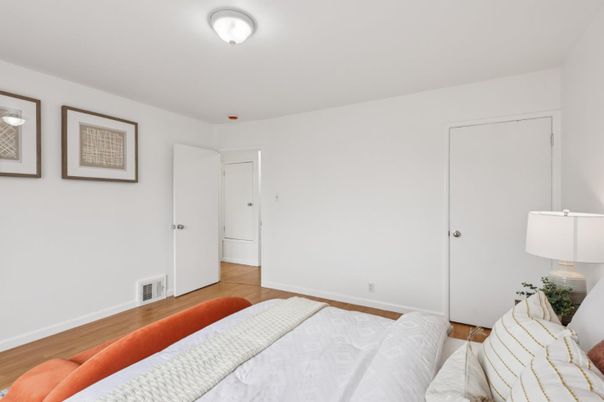 Bedroom, Interior, Wood Texture Flooring
