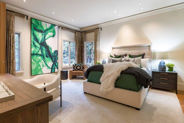 Bedroom, Interior, Recessed Lighting