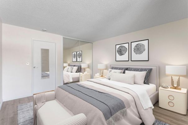 Bedroom, Interior, Wood Texture Flooring
