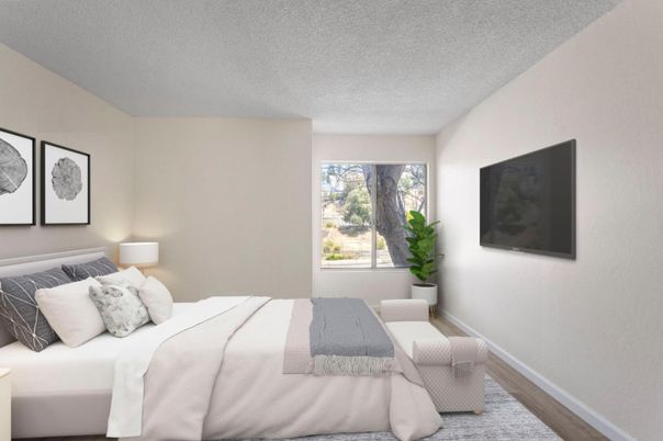 Bedroom, Interior, Wood Texture Flooring