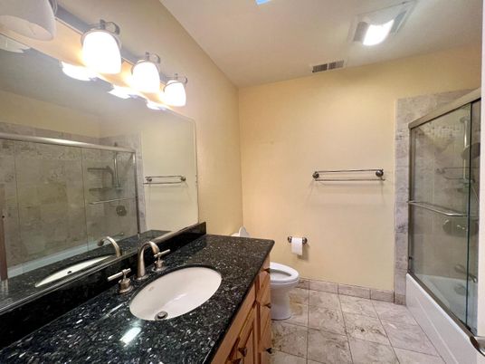 Bathroom, Dual Sink Vanities, Glass Shower, Interior
