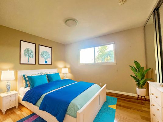 Bedroom, Interior, Wood Texture Flooring