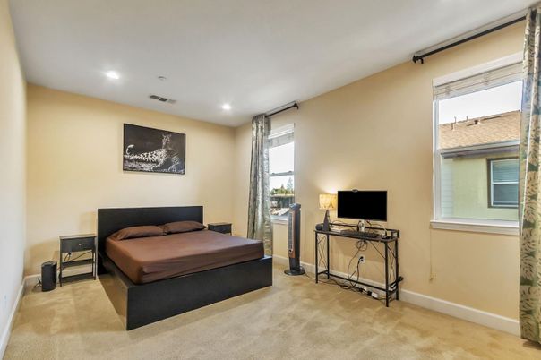 Bedroom, Interior, Recessed Lighting