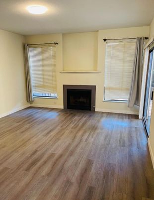 Empty room, Fireplace, Interior, Wood Texture Flooring