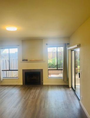 Empty room, Fireplace, Interior, Wood Texture Flooring