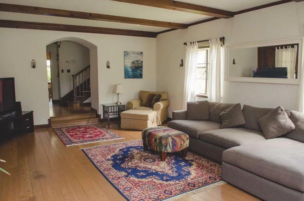 Interior, Living room, Wooden Beams, Wood Texture Flooring