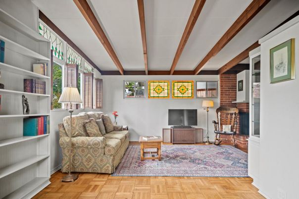 Interior, Living room, Wooden Beams, Wood Texture Flooring