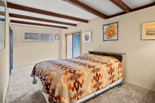 Bedroom, Interior, Wooden Beams