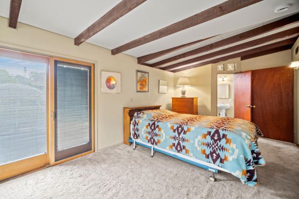 Bedroom, Interior, Wooden Beams