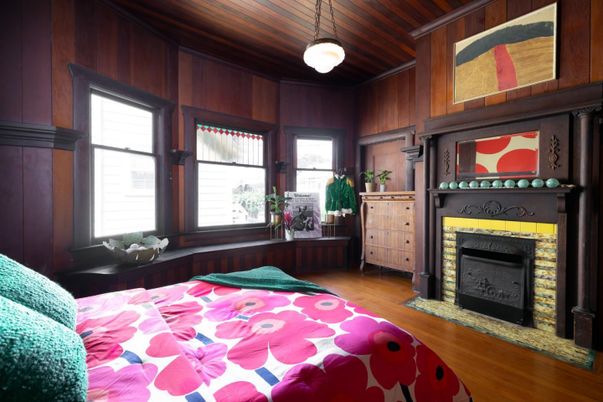 Fireplace, Interior, Pendant Lights, Wooden Ceilings, Wood Texture Flooring, Wooden Walls