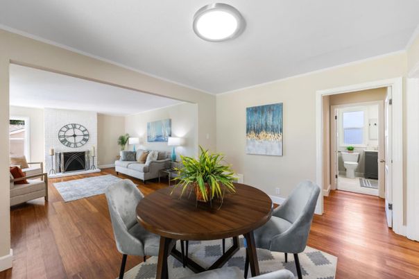 Dining room, Interior, Living room, Wood Texture Flooring