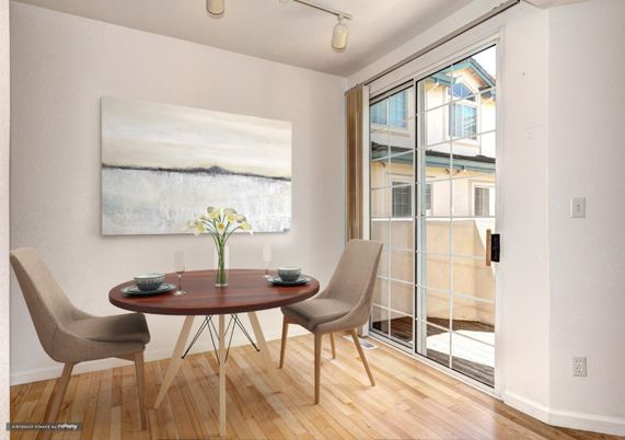 Dining room, Interior, Wood Texture Flooring