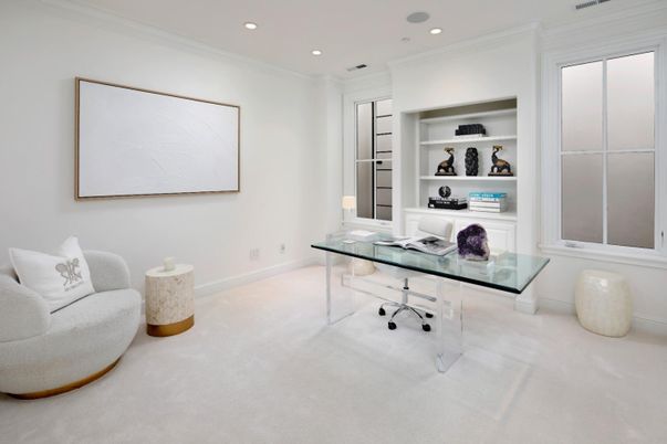 Home Office, Interior, Recessed Lighting