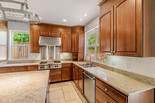 Interior, Kitchen, Pendant Lights, Recessed Lighting, Stainless Steel Appliances