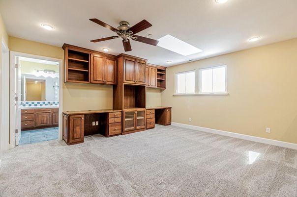 Home Office, Interior, Living room, Recessed Lighting
