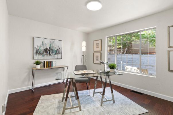 Home Office, Interior, Wood Texture Flooring