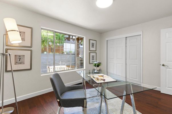 Home Office, Interior, Wood Texture Flooring