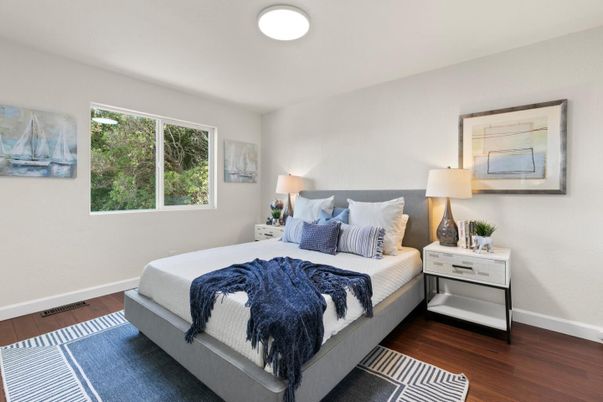 Bedroom, Interior, Wood Texture Flooring