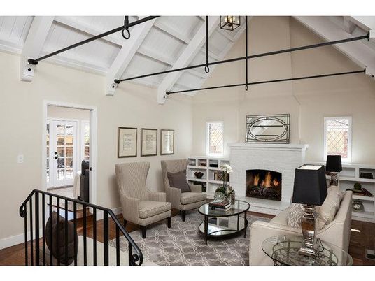 Fireplace, Interior, Living room, Wood Texture Flooring