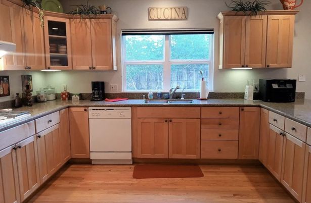 Interior, Kitchen, Wood Texture Flooring