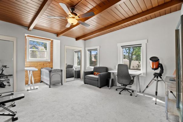 Home Office, Interior, Wooden Beams, Wooden Ceilings