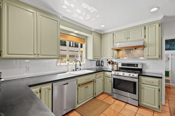 Interior, Kitchen, Recessed Lighting, Stainless Steel Appliances