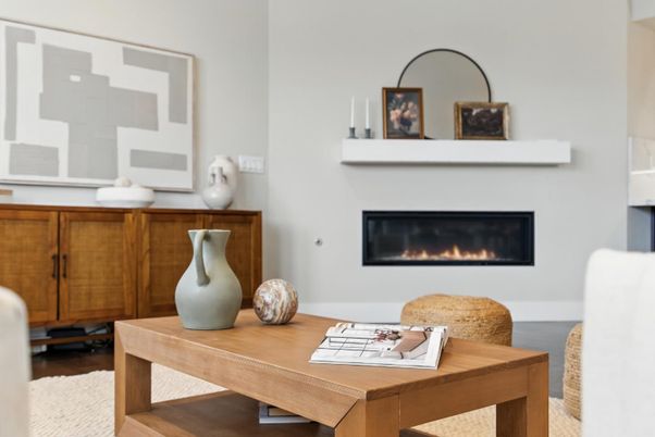 Fireplace, Home Office, Interior