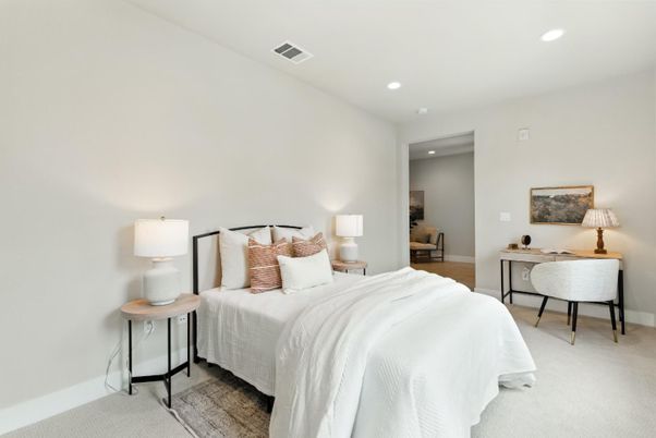 Bedroom, Interior, Recessed Lighting