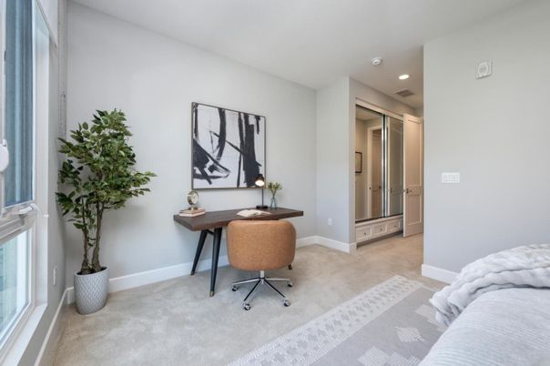 Home Office, Interior, Recessed Lighting
