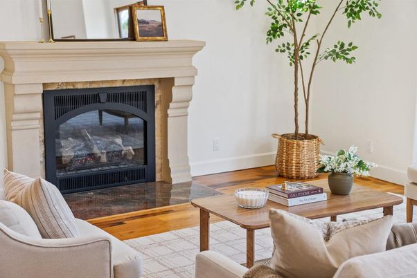 Fireplace, Interior, Living room, Wood Texture Flooring