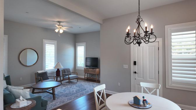 Chandelier, Dining room, Interior, Living room, Wood Texture Flooring
