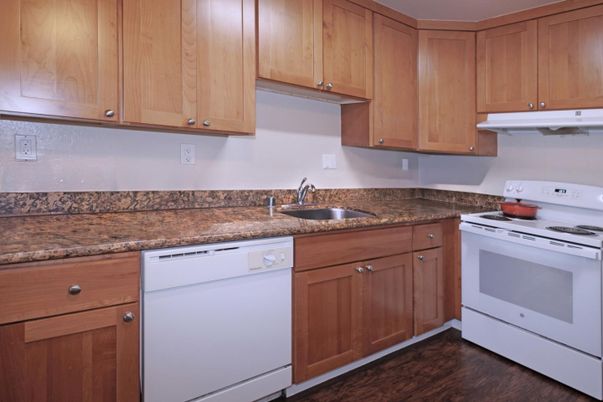 Interior, Kitchen, Wood Texture Flooring